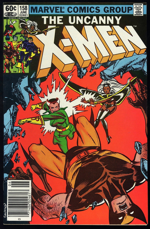 Uncanny X-Men #158 Marvel 1982 (NM-) 1st Rogue in X-Men! NEWSSTAND!