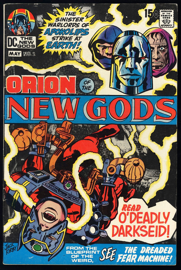 New Gods #2 DC 1971 (VF-) 1st Cover Appearance of Darkseid!