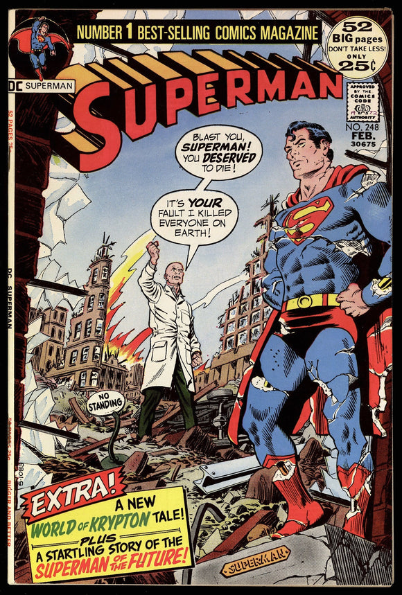 Superman #248 DC Comics 1972 (NM-) Lex Luthor Cover & Story!