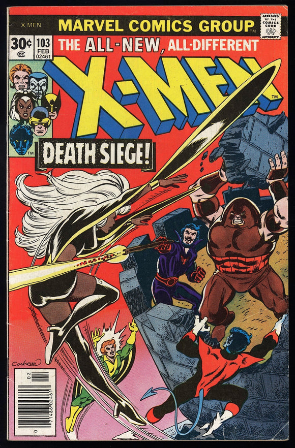 Uncanny X-Men #103 Marvel 1977 (FN-) 1st Wolverine Called Logan!