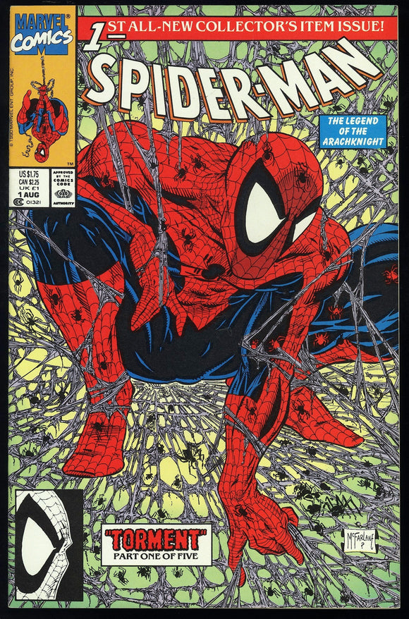 Spider-Man #1 Marvel 1990 (NM+) Todd McFarlane Classic Cover!