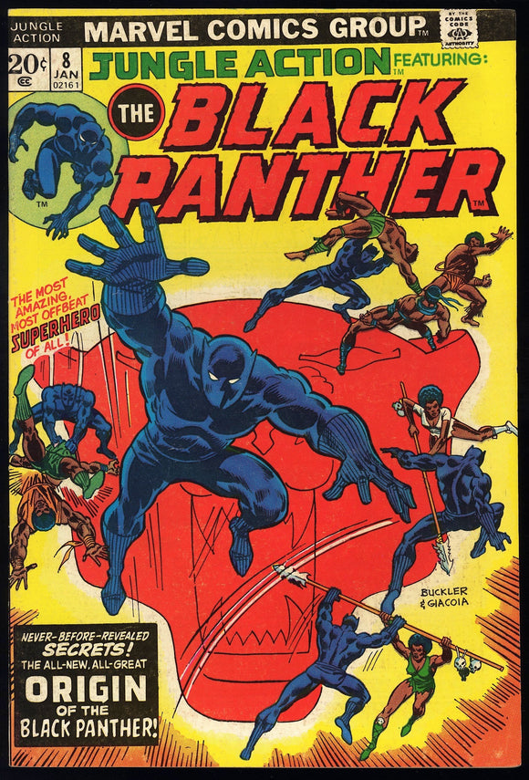 Jungle Action #8 Marvel 1973 (FN/VF) Origin of Black Panther!