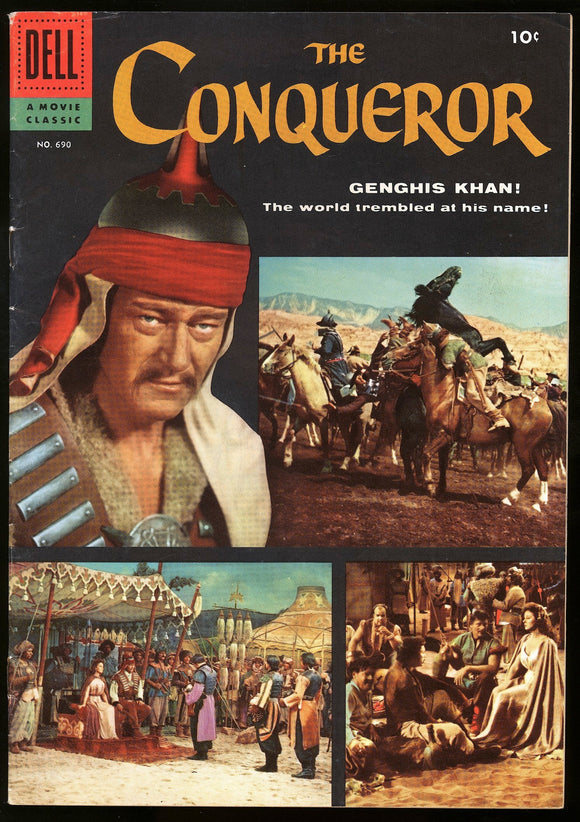 The Conqueror #690 Dell 1956 (VF-) John Wayne as Genghis Khan!