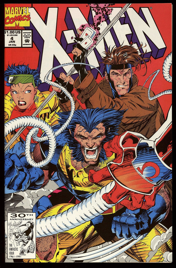 X-Men #4 Marvel 1991 (NM+) 1st Appearance of Omega Red!