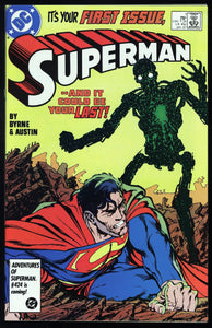 Superman #1 DC 1987 (NM+) Origin & 1st Appearance of New Metallo!