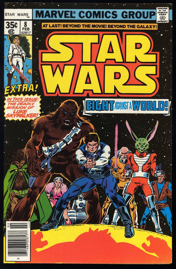 Star Wars #8 Marvel 1977 (VF/NM) 1st Appearance of Jaxxon!