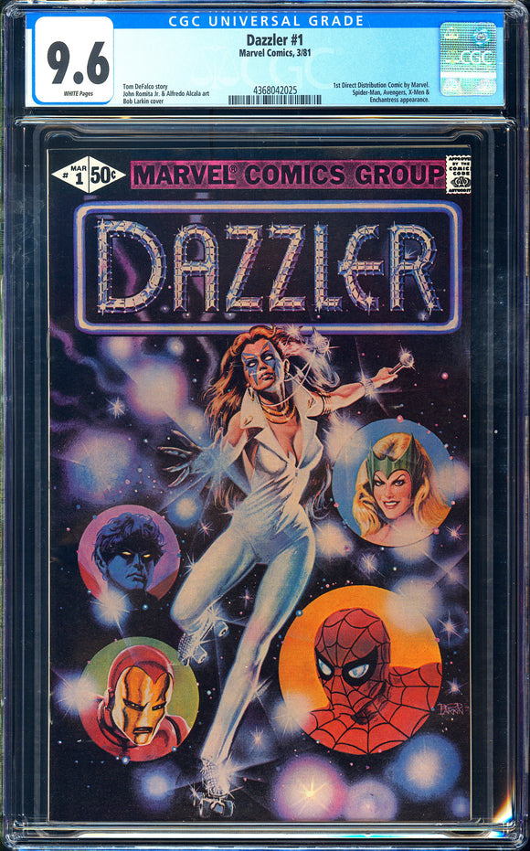 Dazzler #1 CGC 9.6 (1981) 1st Direct Comic by Marvel! 1st Solo!