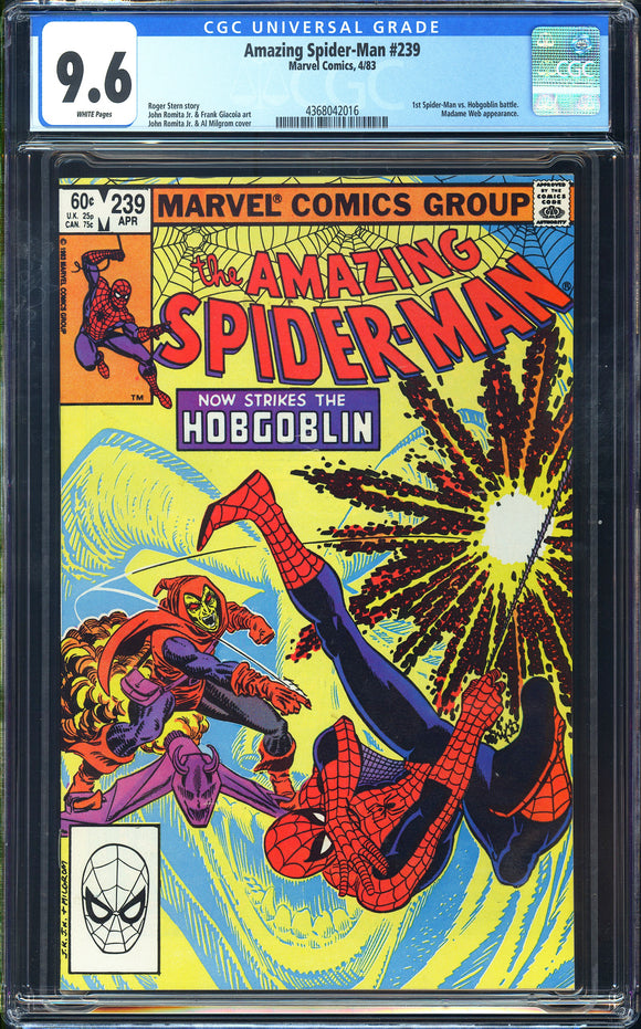 Amazing Spider-Man #239 CGC 9.6 (1983) 2nd App of the Hobgoblin!
