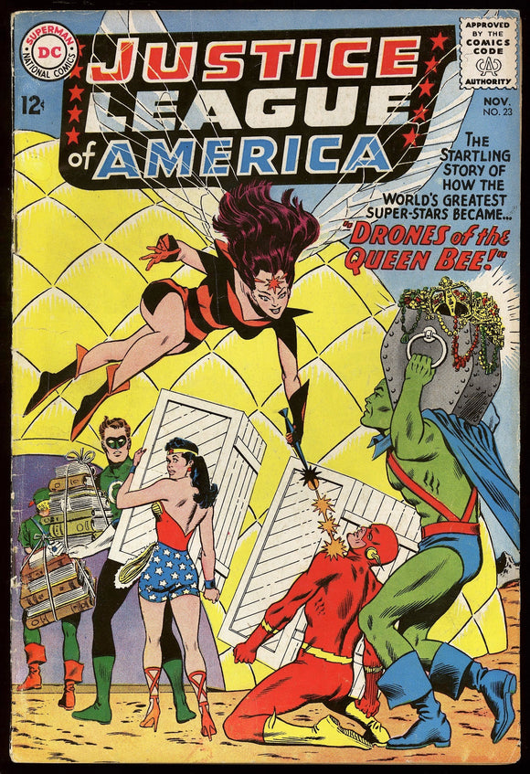 Justice League of America #23 DC 1963 (VG) 1st App of Queen Bee!