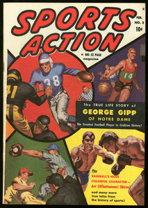 Sports Action Vol. 1 #2 1950 (VF-) Qualified - Coupon Cut - HTF!