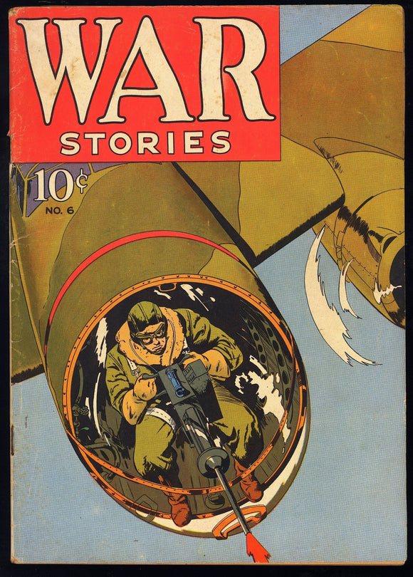 War Stories #6 Dell Publishing 1942 (FN-) WW2 Hitler Panel! HTF!