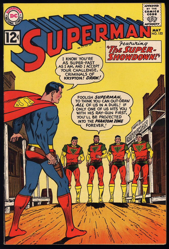 Superman #153 DC 1962 (VF+) Curt Swan Cover! HIGH GRADE!