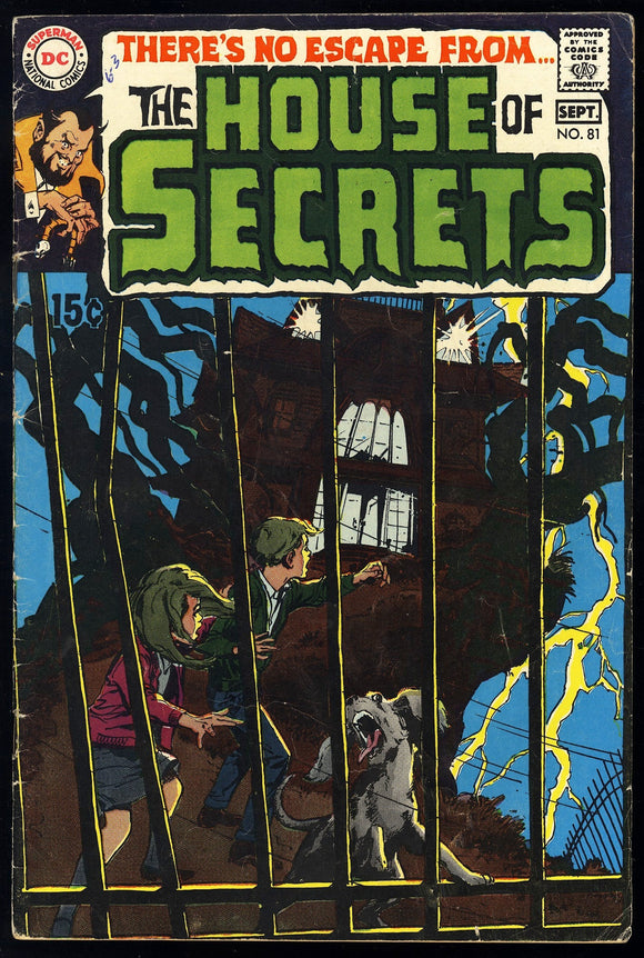 House of Secrets #81 DC 1969 (VG+) 1st App of Abel! Neal Adams!