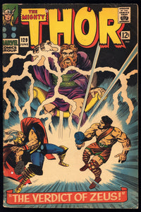 Thor #129 Marvel 1966 (VG+) 1st Appearance of Ares!