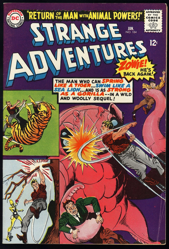 Strange Adventures #184 DC 1966 (FN/VF) 2nd App of Animal Man!