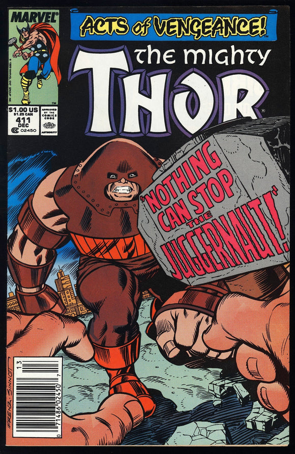 Thor #411 Marvel 1989 (NM) 1st Cameo App New Warriors! NEWSSTAND!