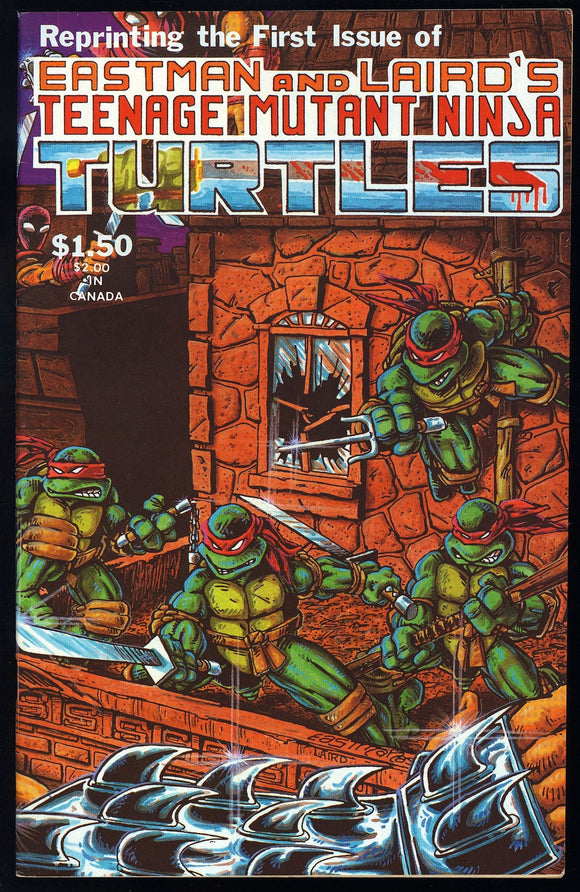 Teenage Mutant Ninja Turtles #4 Mirage 1987 (VF/NM) 4th Printing Reprint