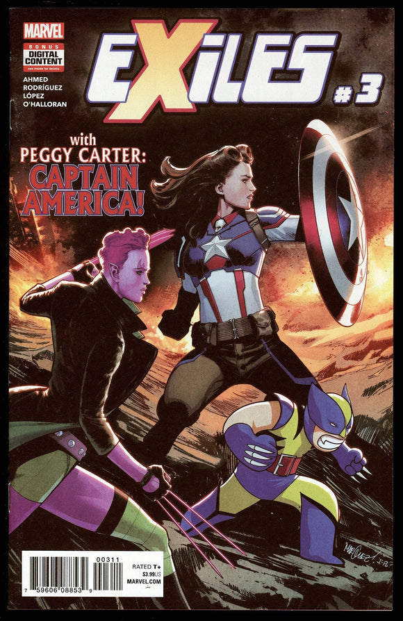 Exiles #3 Marvel 2018 (NM+) 1st Peggy Carter as Captain America!