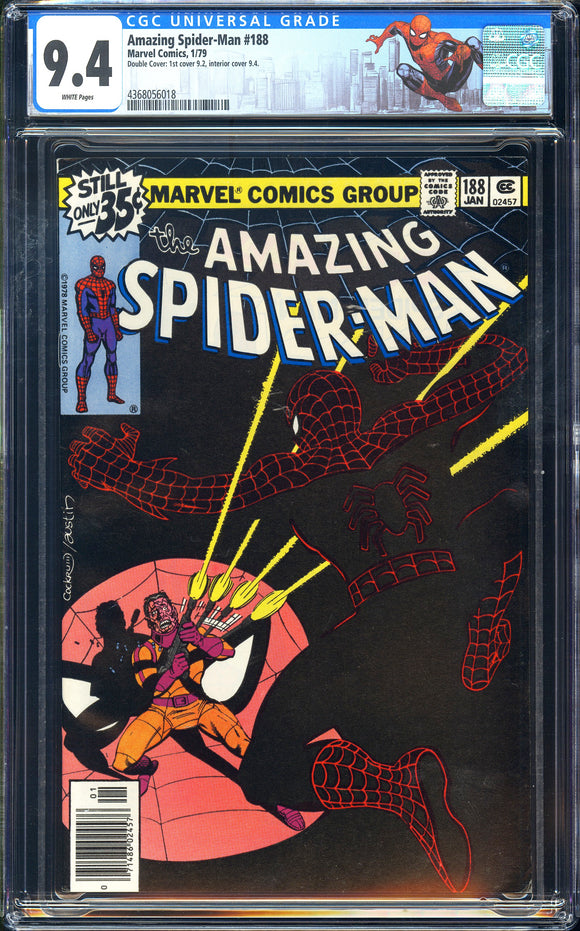 Amazing Spider-Man #188 CGC 9.4 (1979) RARE Double Cover!