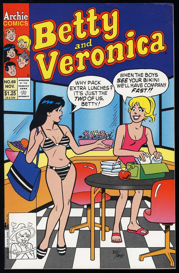 Betty and Veronica #69 Archie Comics 1993 (NM-) Good Girl Art!