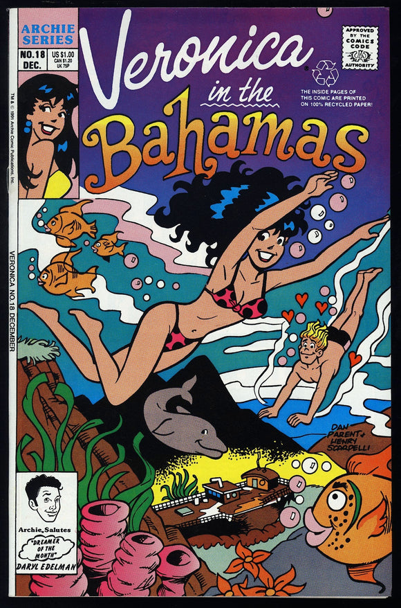 Veronica in the Bahamas #18 Archie Comics 1991 (NM) Good Girl Art!