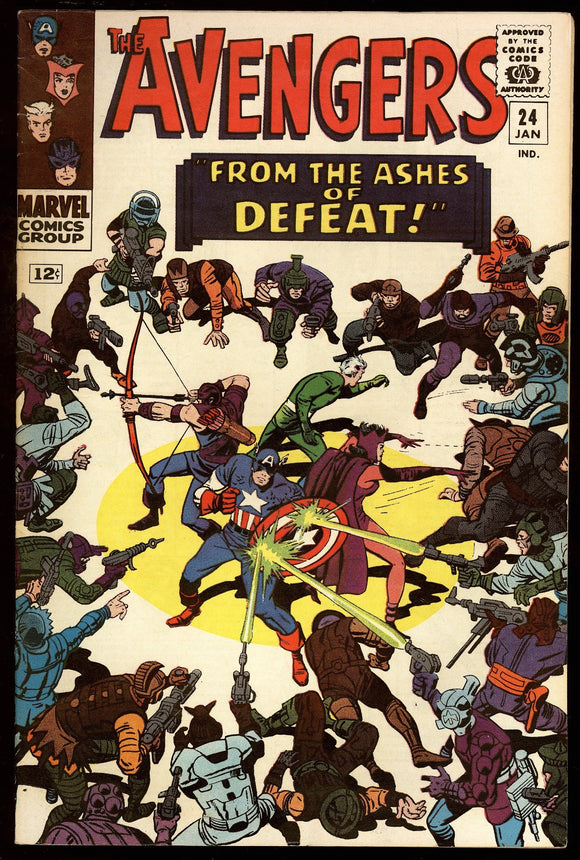 Avengers #24 Marvel 1966 (VF) 2nd Appearance of Ravonna Renslayer!