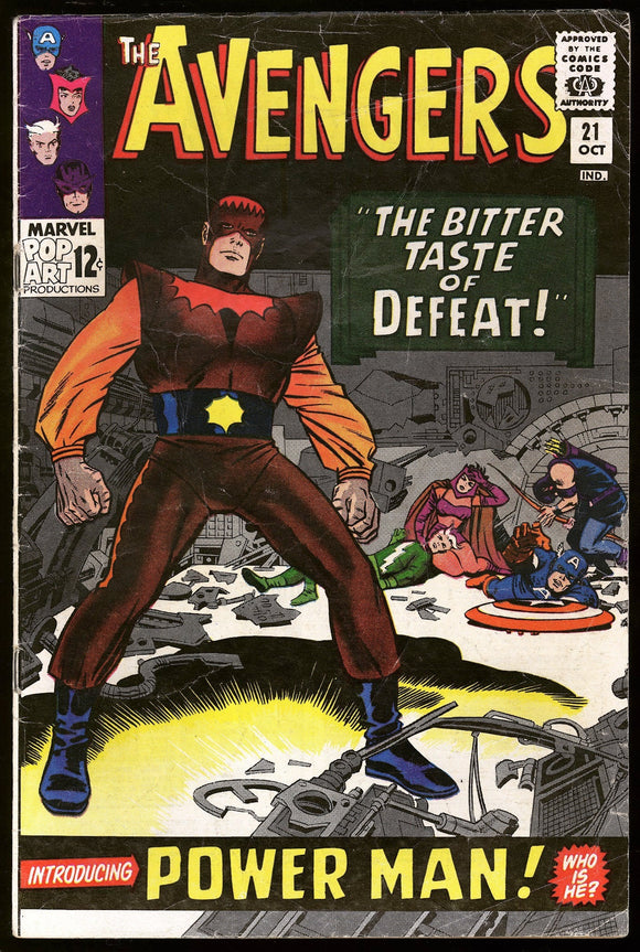Avengers #21 Marvel 1965 (VG) 1st Appearance of Power Man!