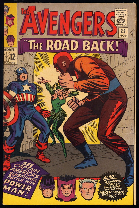 Avengers #22 Marvel 1965 (FN/VF) 2nd Appearance of Power Man!