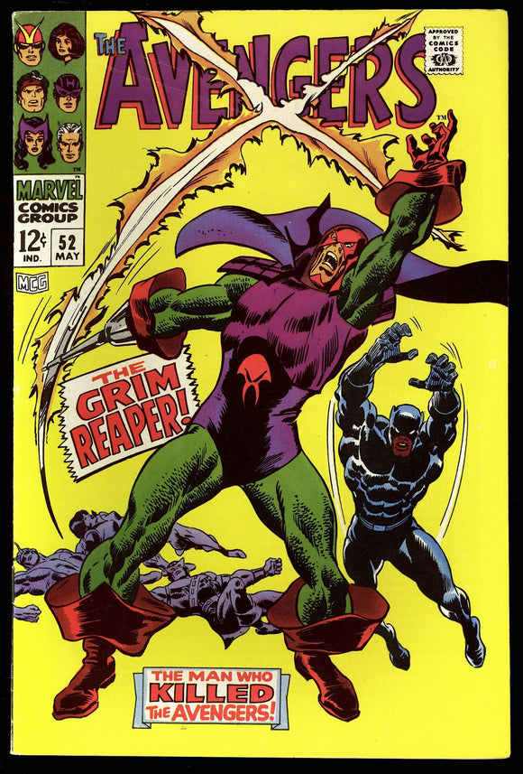 Avengers #52 Marvel 1968 (FN/VF) 1st Appearance of the Grim Reaper!