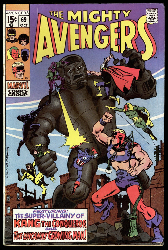 Avengers #69 Marvel 1969 (FN-) 1st Appearance of Grandmaster!