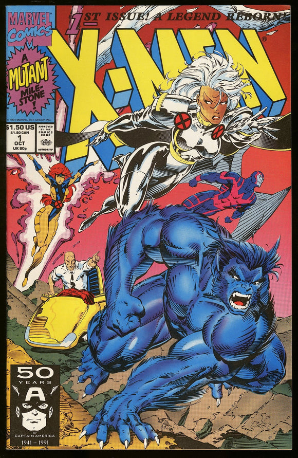 X-Men #1 Marvel Comics 1991 (NM) Classic Jim Lee Cover!