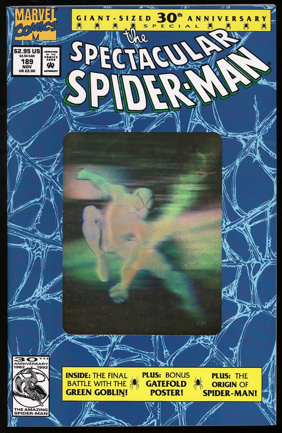 Spectacular Spider-Man #189 Marvel Comics 1992 (NM-) 2nd Printing