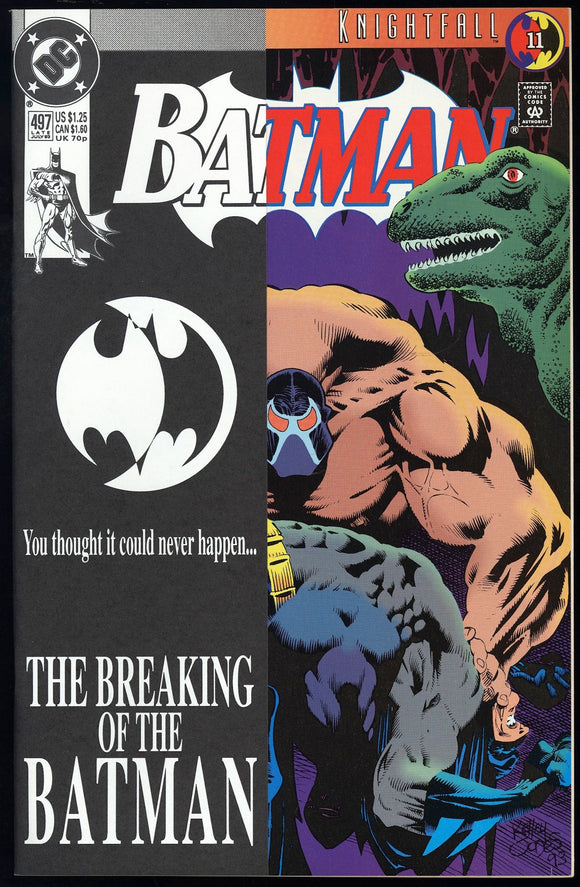 Batman #497 DC Comics 1993 (NM) Bane Breaks Batman's Back! 1st Print
