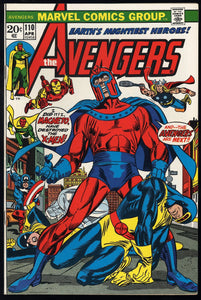 Avengers #110 Marvel 1973 (NM-) Classic Magneto Cover!