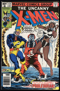 X-Men #124 Marvel 1978 (NM-) 1st Appearance of Proletarian!