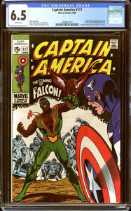 Captain America #117 CGC 6.5 (1969) Origin & 1st App of the Falcon!