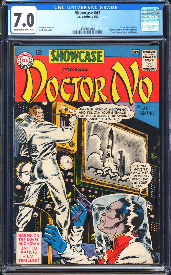 Showcase #43 CGC 7.0 (1963) 1st Silver Age Movie Adaptation of Doctor No!