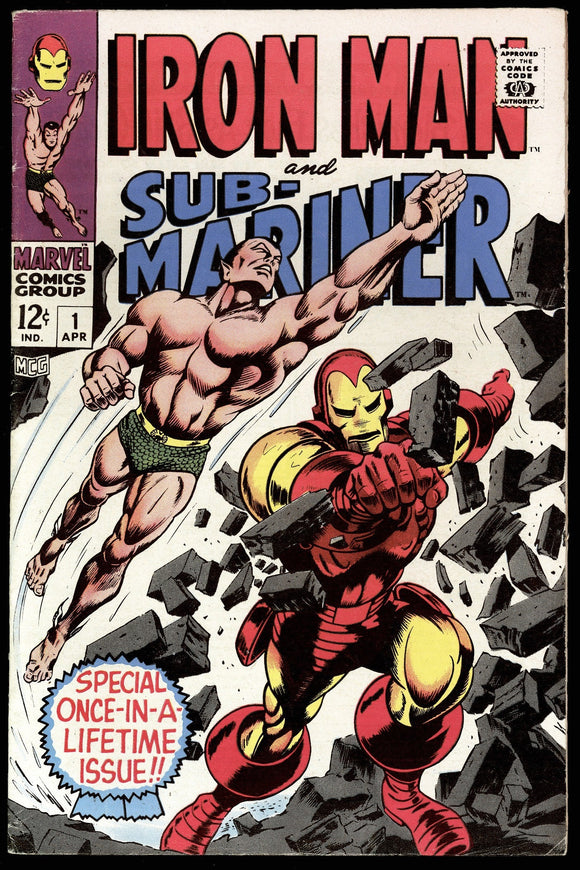 Iron Man & Sub-Mariner #1 Marvel 1968 (VF-) Pre-Dates Both Titles!