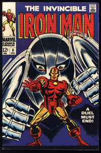 Iron Man #8 Marvel Comics 1968 (VF/NM) Classic Gladiator Cover!