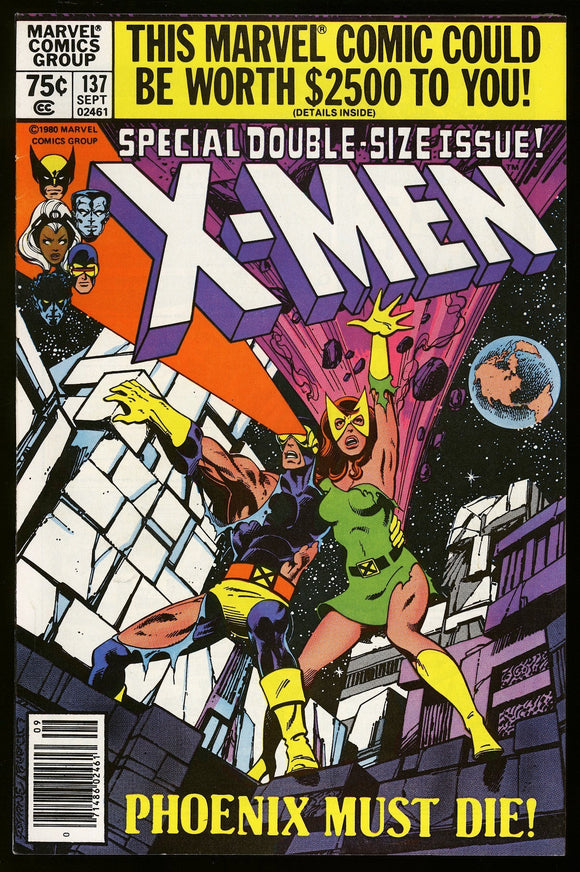 X-Men #137 Marvel 1980 (NM-) Death of Phoenix! NEWSSTAND!