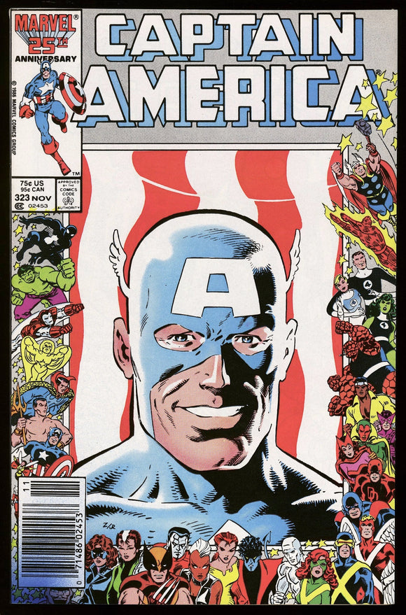 Captain America #323 Marvel 1986 (NM-) 1st Appearance of Super Patriot!