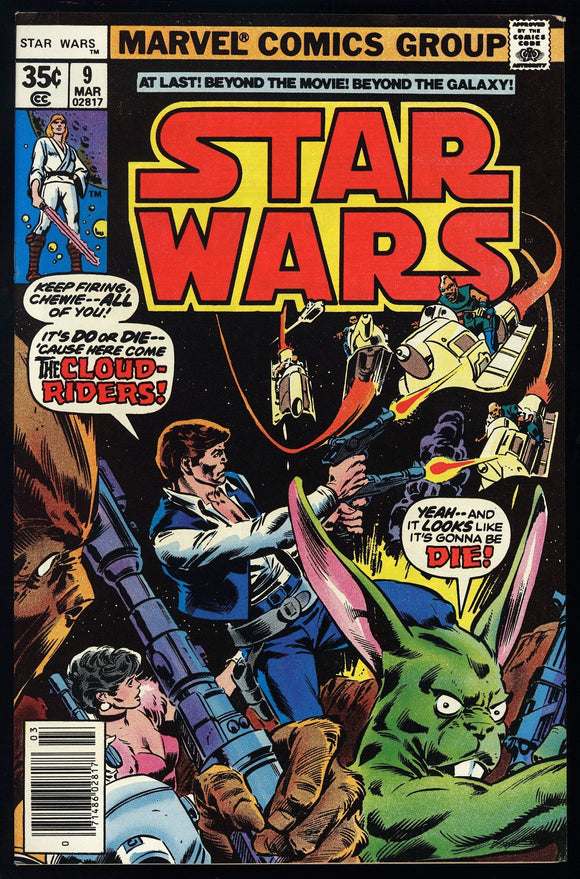 Star Wars #9 Marvel 1977 (NM-) 1st Appearance of the Cloud Riders!