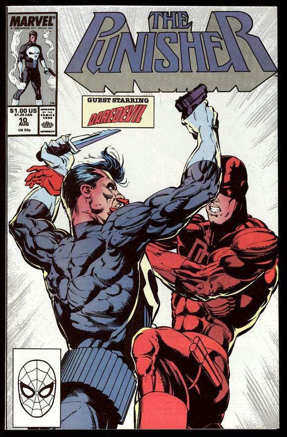 Punisher #10 Marvel 1988 (NM+) Daredevil Vs. The Punisher!