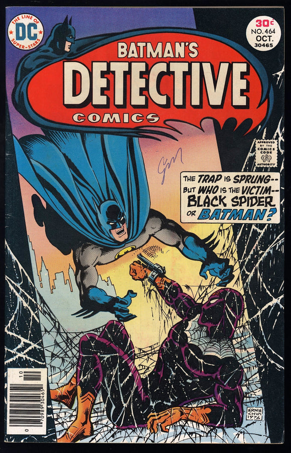 Detective Comics #464 DC 1976 (VF-) 2nd Appearance of Black Spider!