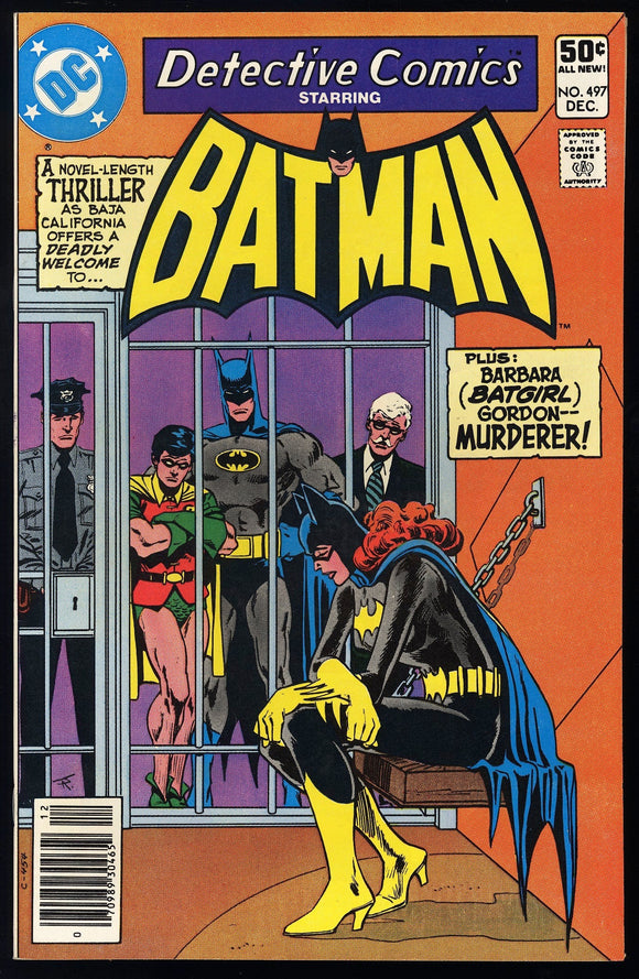Detective Comics #497 DC 1980 (NM) Batgirl Arrested! NEWSSTAND!
