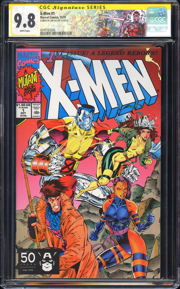 X-Men #1 CGC SS 9.8 (1991) Signed by Jim Lee! 1st App of the Acolytes!