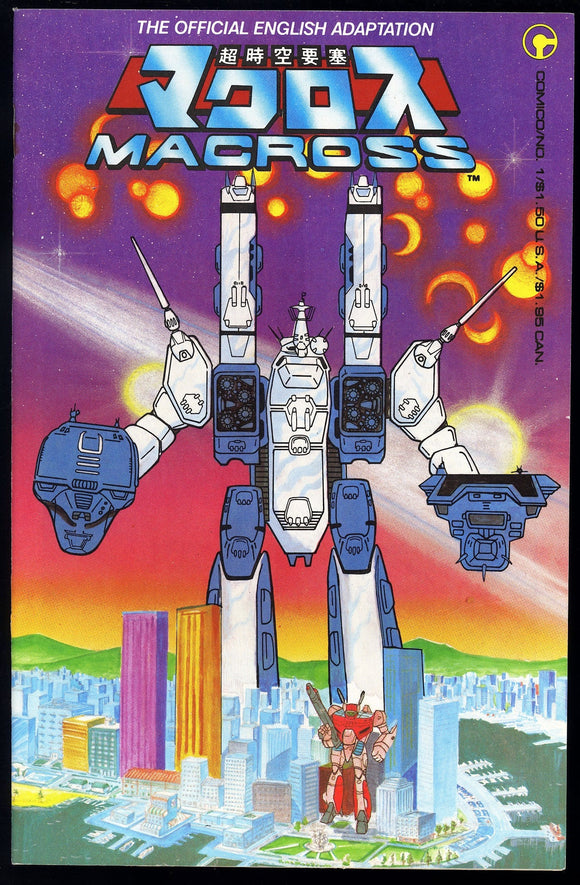 Macross #1 Comico Comics 1984 (VF) 1st Appearance of Robotech!
