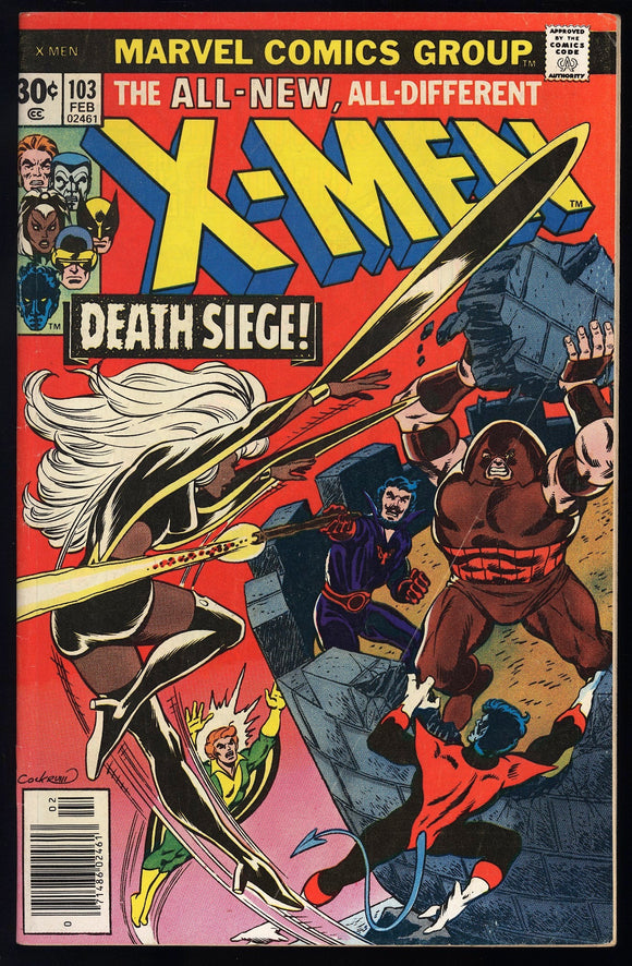 X-Men #103 Marvel 1977 (GD+) Juggernaut Cover Appearance! Cockrum!