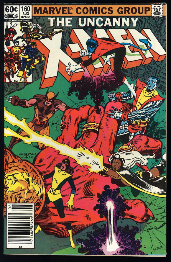 Uncanny X-Men #160 Marvel 1982 (NM-) 1st Adult Illyana! NEWSSTAND!