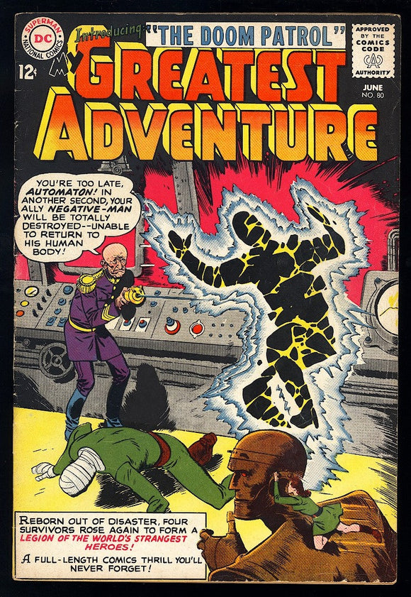 Doom Patrol #80 DC Comics 1963 VG+ 1st Appearance of Doom Patrol!